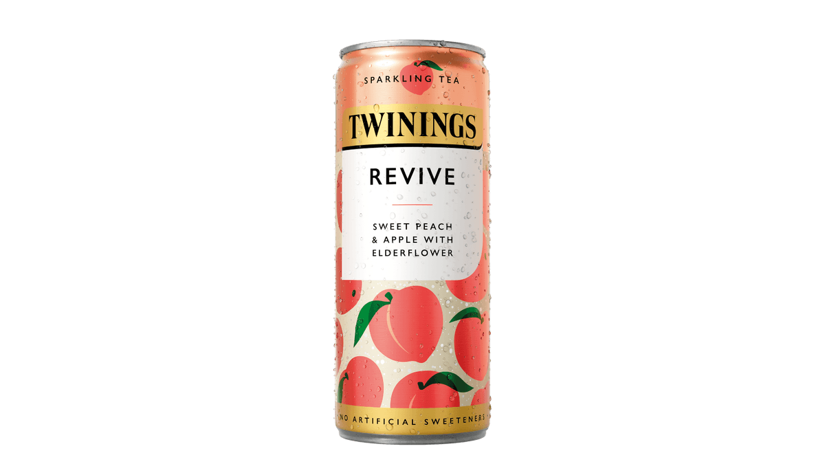Twinings Sparkling Tea Peach launch