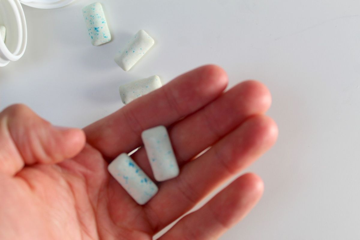 UCLA researcher Lisa Lowe analyzes saliva for microplastics from chewing gum in 2025 study