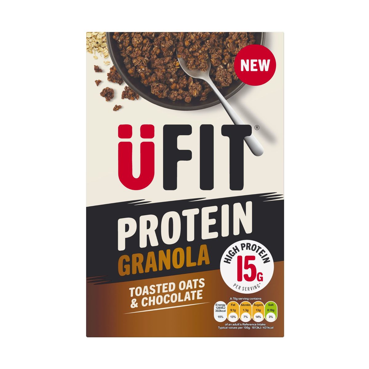 UFIT Protein Granola Launches in Chocolate and Toasted Oats Flavour