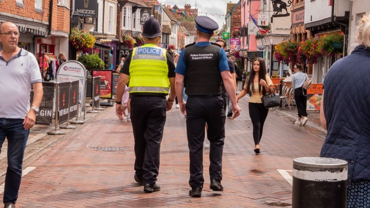 UK police and retailers in a Pegasus Partnership meeting, strategizing against organised retail crime to protect high streets and shop workers