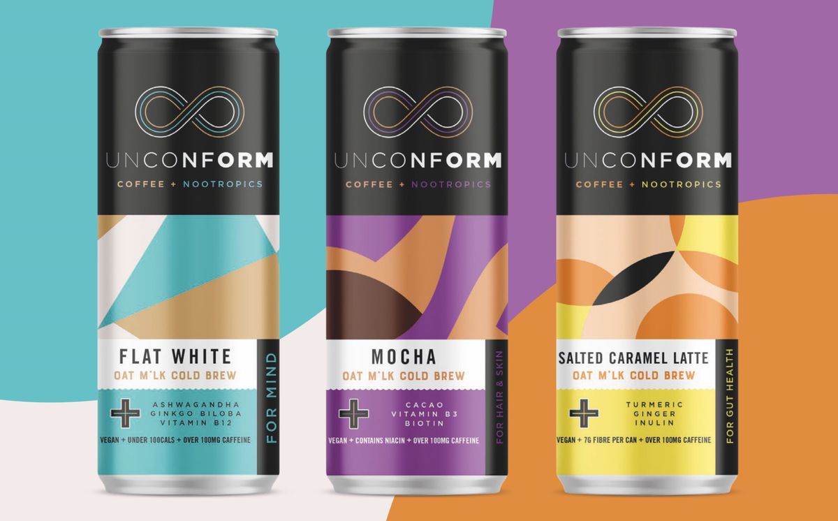 Unconform nootropic cold brew coffee and smart sticks