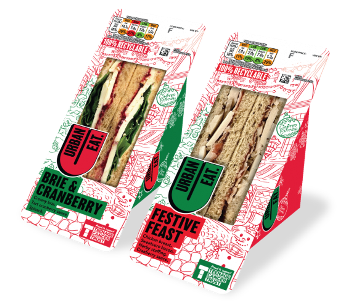 Urban Eat Teenage Cancer Trust festive sandwiches