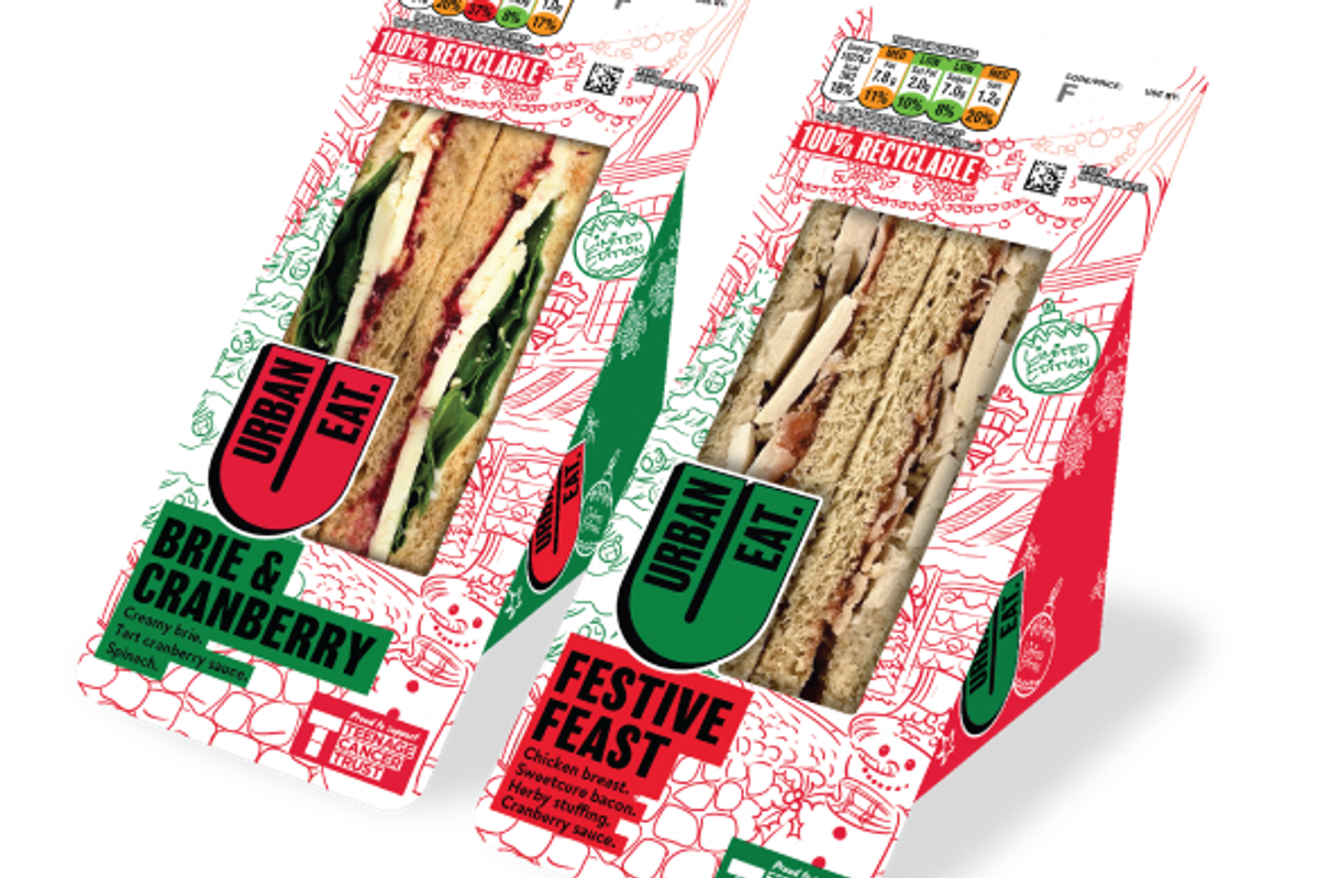 Urban Eat Teenage Cancer Trust festive sandwiches