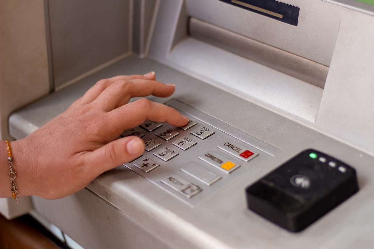 Using ATM machine