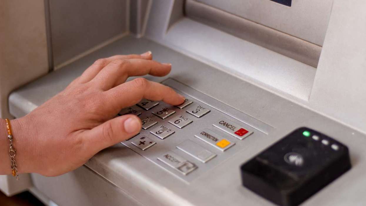 Using ATM machine