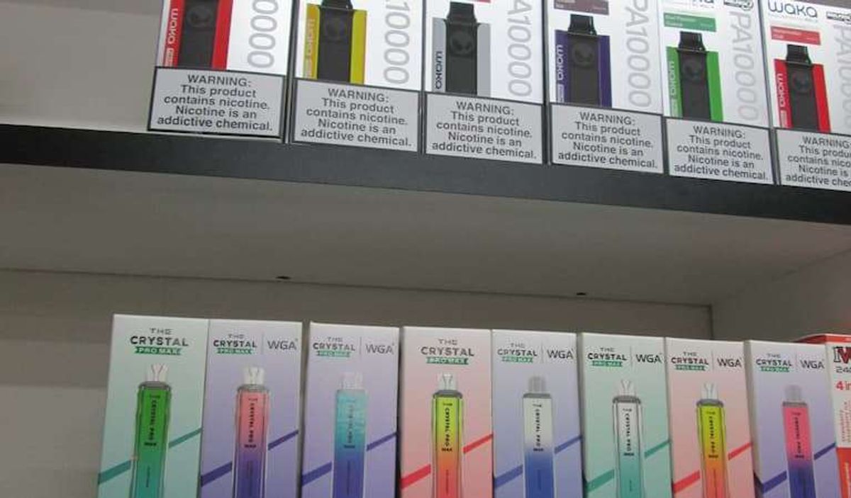 Vapes seized from a store in Barton-upon-Humber 