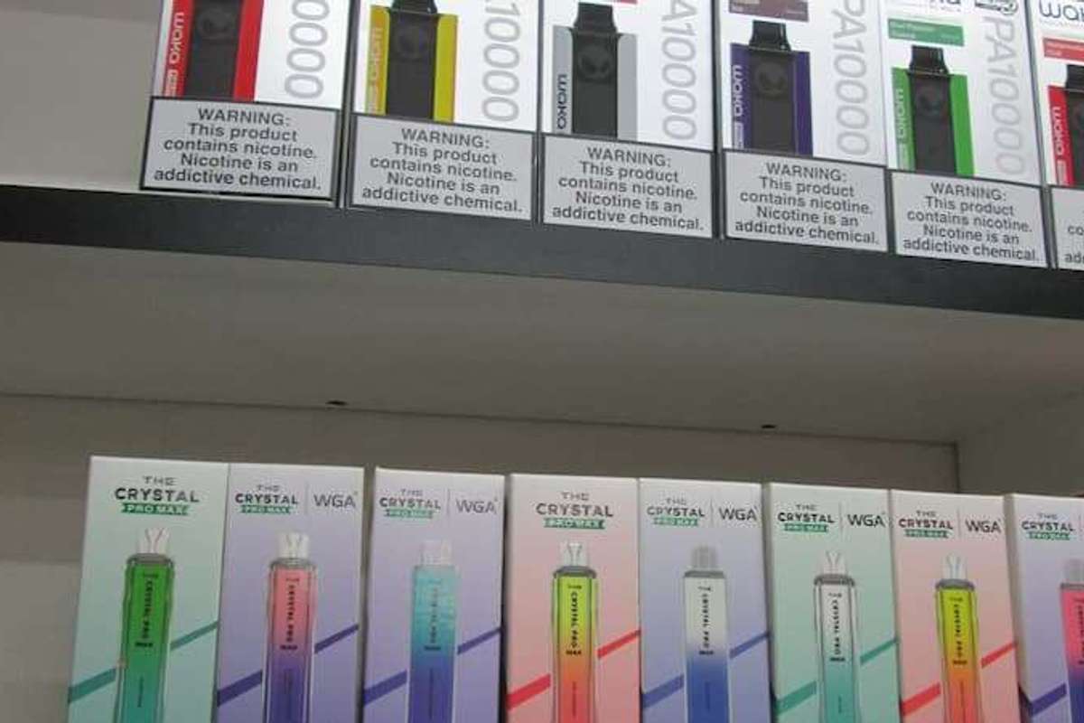 Vapes seized from a store in Barton-upon-Humber