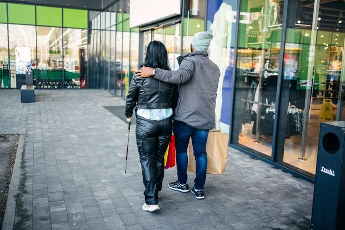 visually impaired food shopping challenges