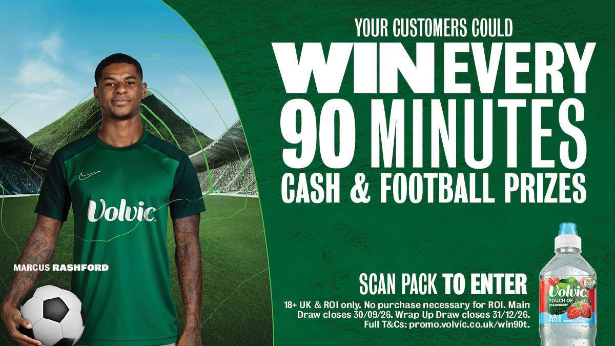 Volvic has signed up Marcus Rashford as its newest brand ambassador