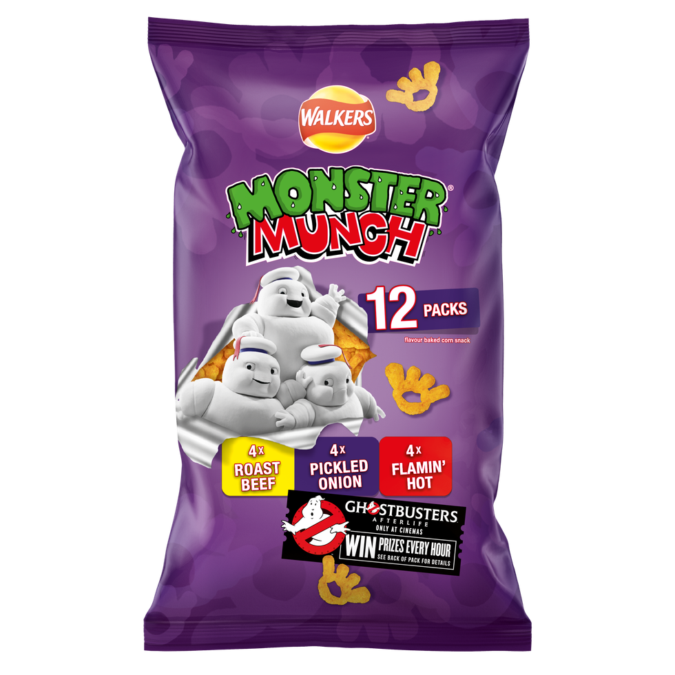 Walkers Ghostbusters OPP Monster Munch 12pk