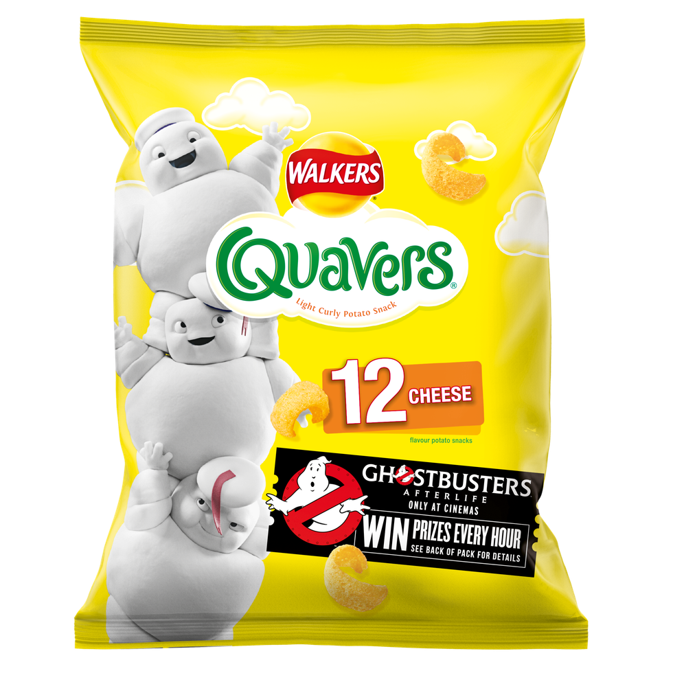 Walkers Ghostbusters OPP Quavers 12pk