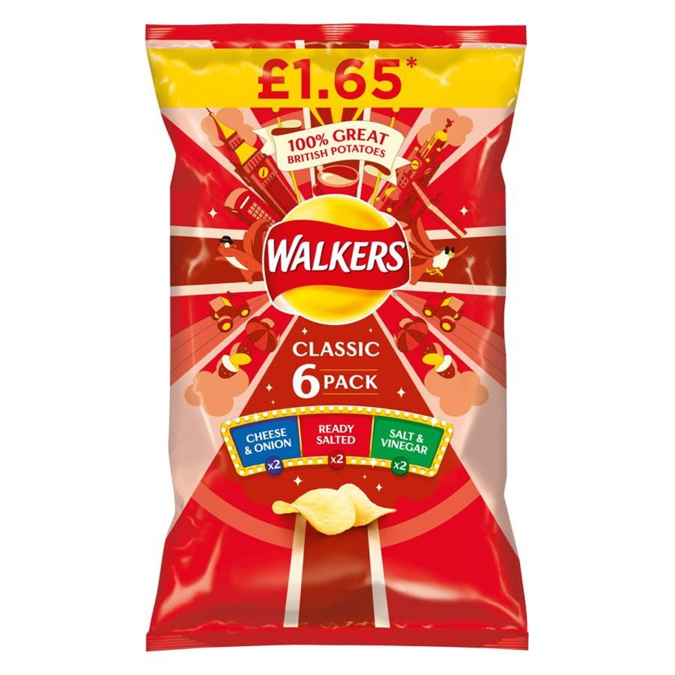 Walkers Restage Variety 6pk