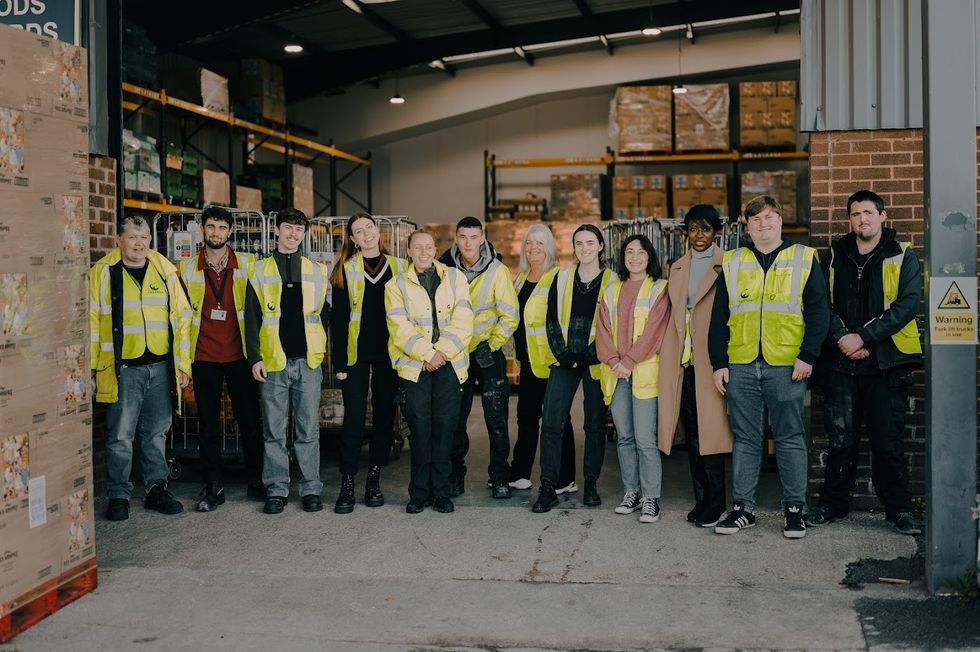 Warehouse staff volunteers