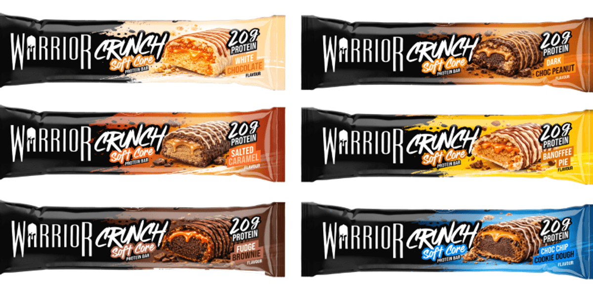 Warrior Upgrades Crunch Protein Bar With Soft-Core Centre