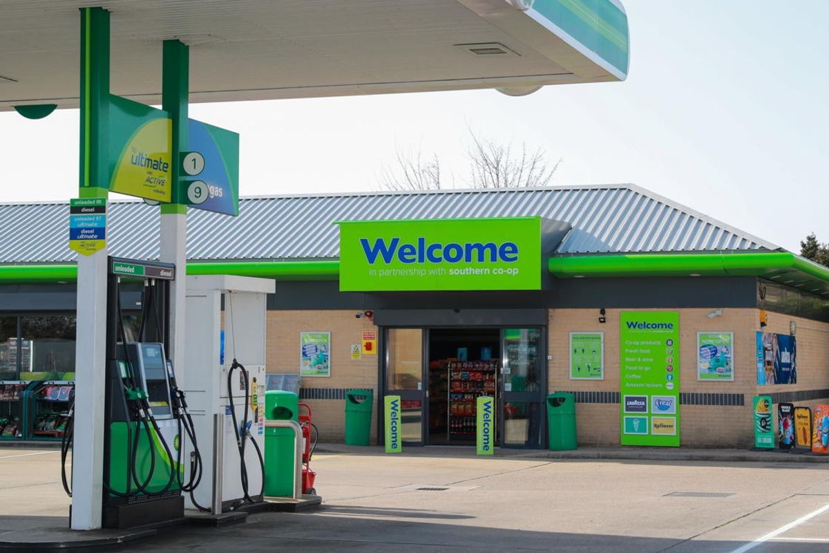 Fire-ravaged forecourt reopens with ‘Welcome’ new look