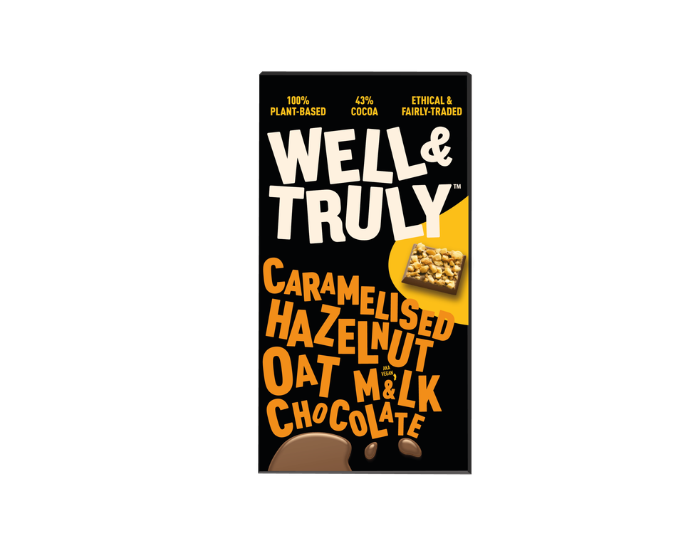 WellTruly Caramelised Hazelnuts Oat Mlk Chocolate