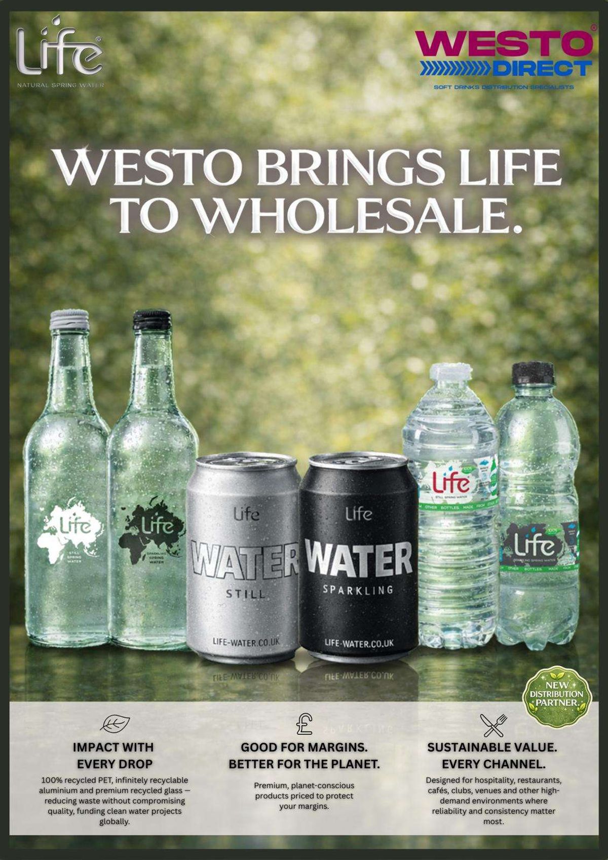 Westo Direct Life Water partnership