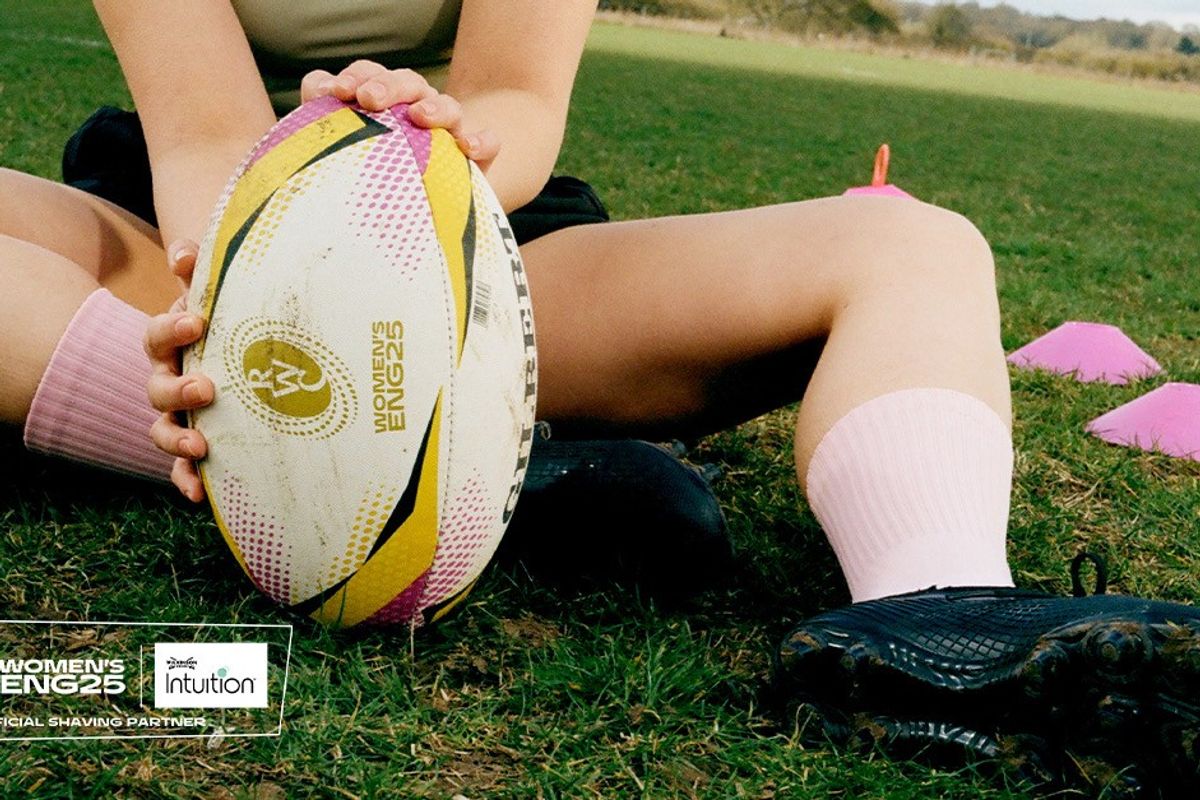 Wilkinson Sword Intuition Women’s Rugby World Cup 2025 partnership campaign with rugby players
