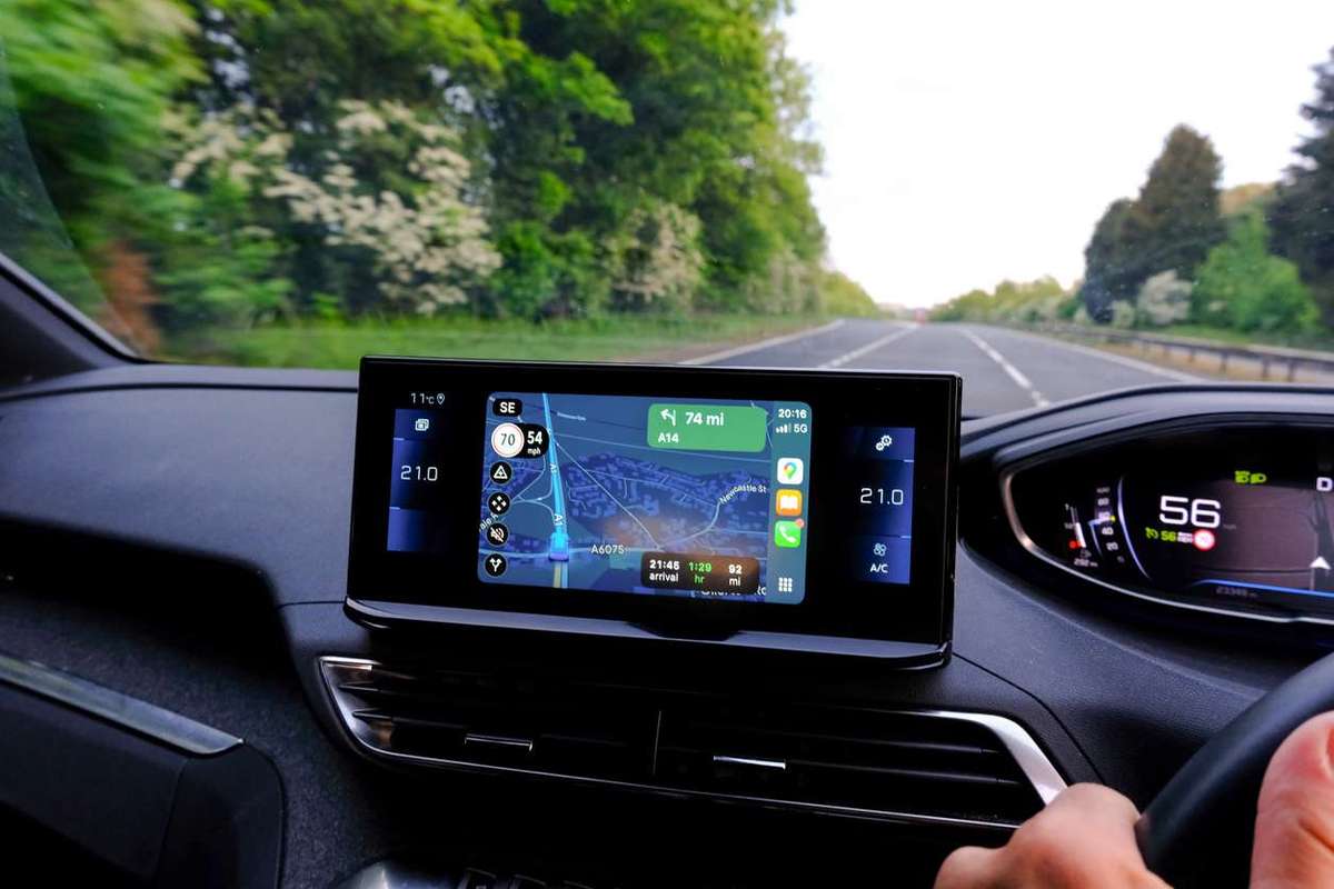 windscreen with google maps