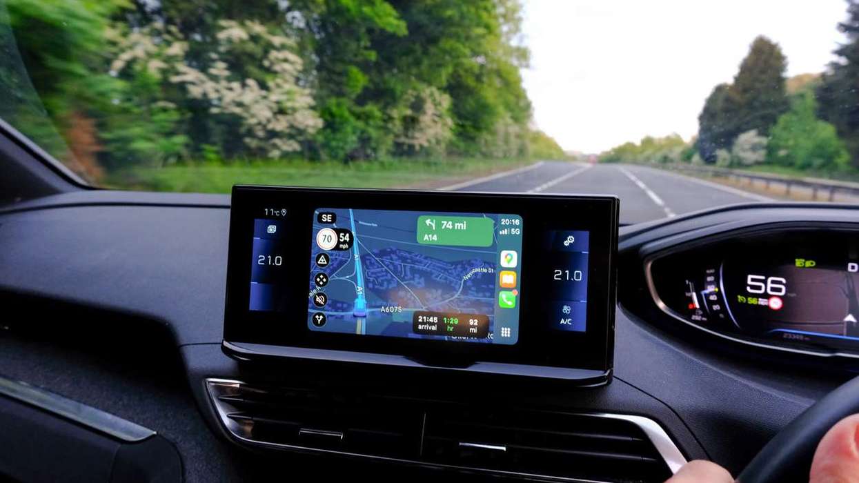 windscreen with google maps