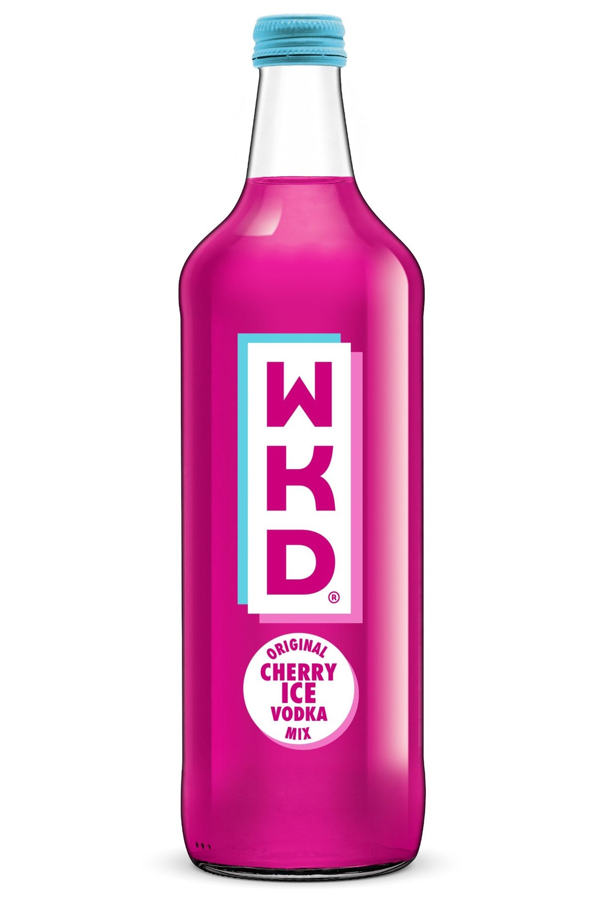 WKD Cherry Ice bottles and cans featuring bold cherry-themed summer branding