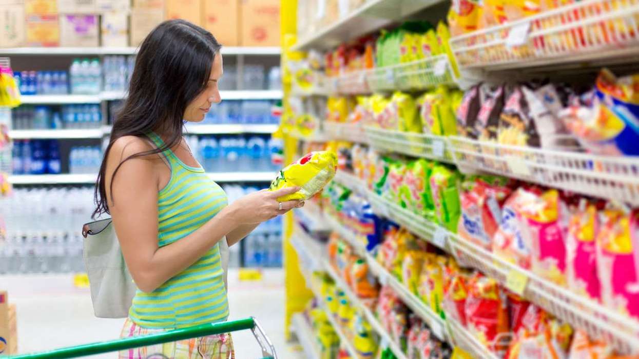 woman shopping in a supermarket