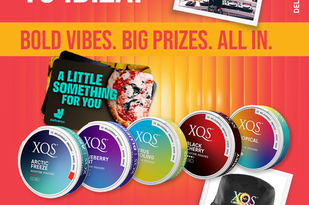 XQS nicotine pouch summer campaign with sampling, Ibiza prize draw, and retail activation