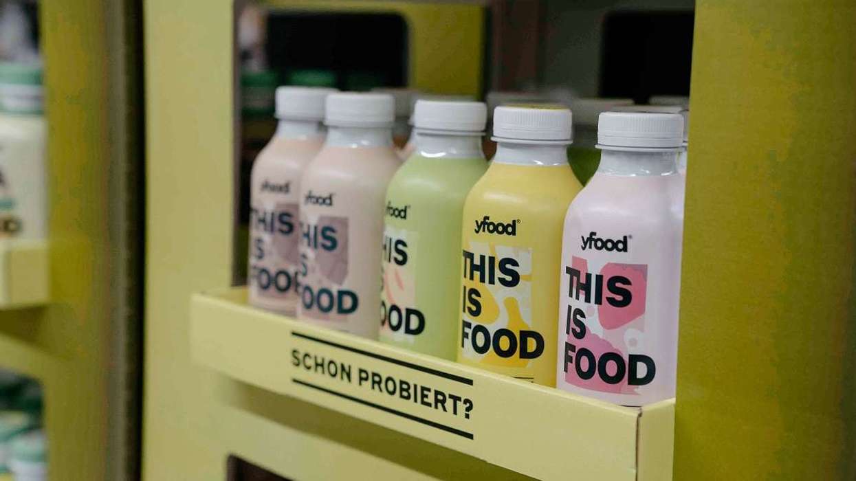 yfood drinks in a supermarket