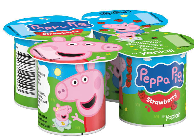 Yoplait Peppa Pig yoghurt range UK