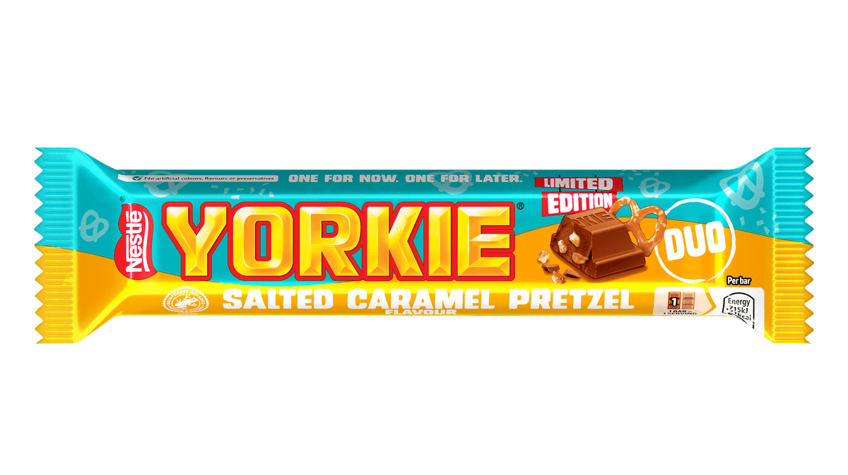 Yorkie Salted Caramel Pretzel Duo
