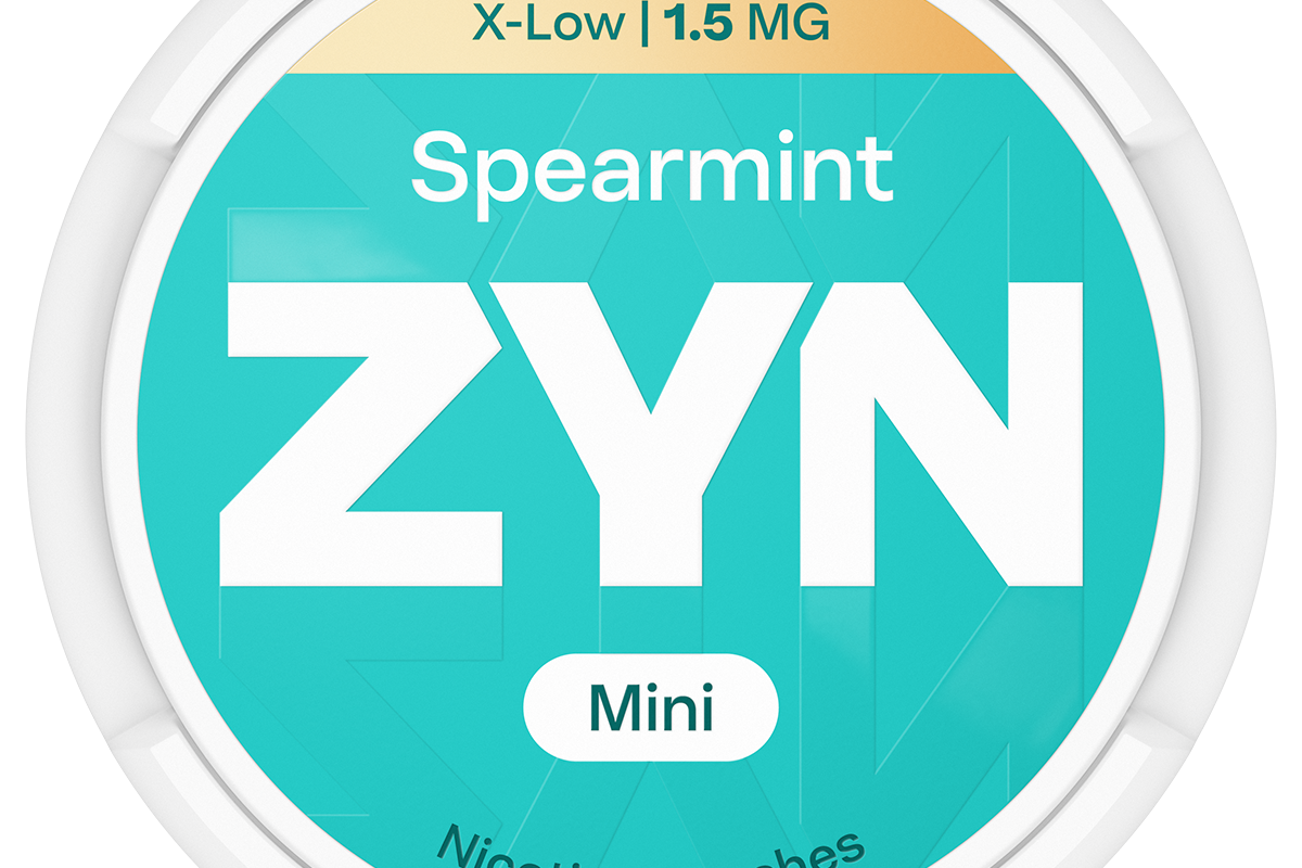 Zyn nicotine pouch range with new Spearmint and Apple Mint flavours, updated packaging, and extra-low 1.5mg strength for UK retailers