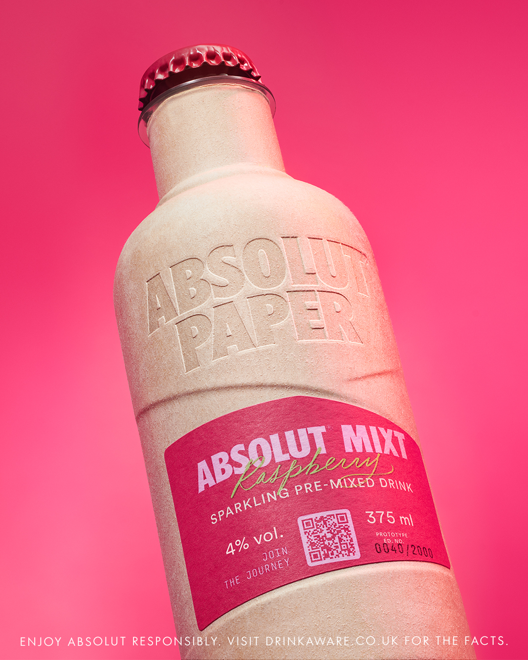 Absolut vodka launches sustainable paper bottle