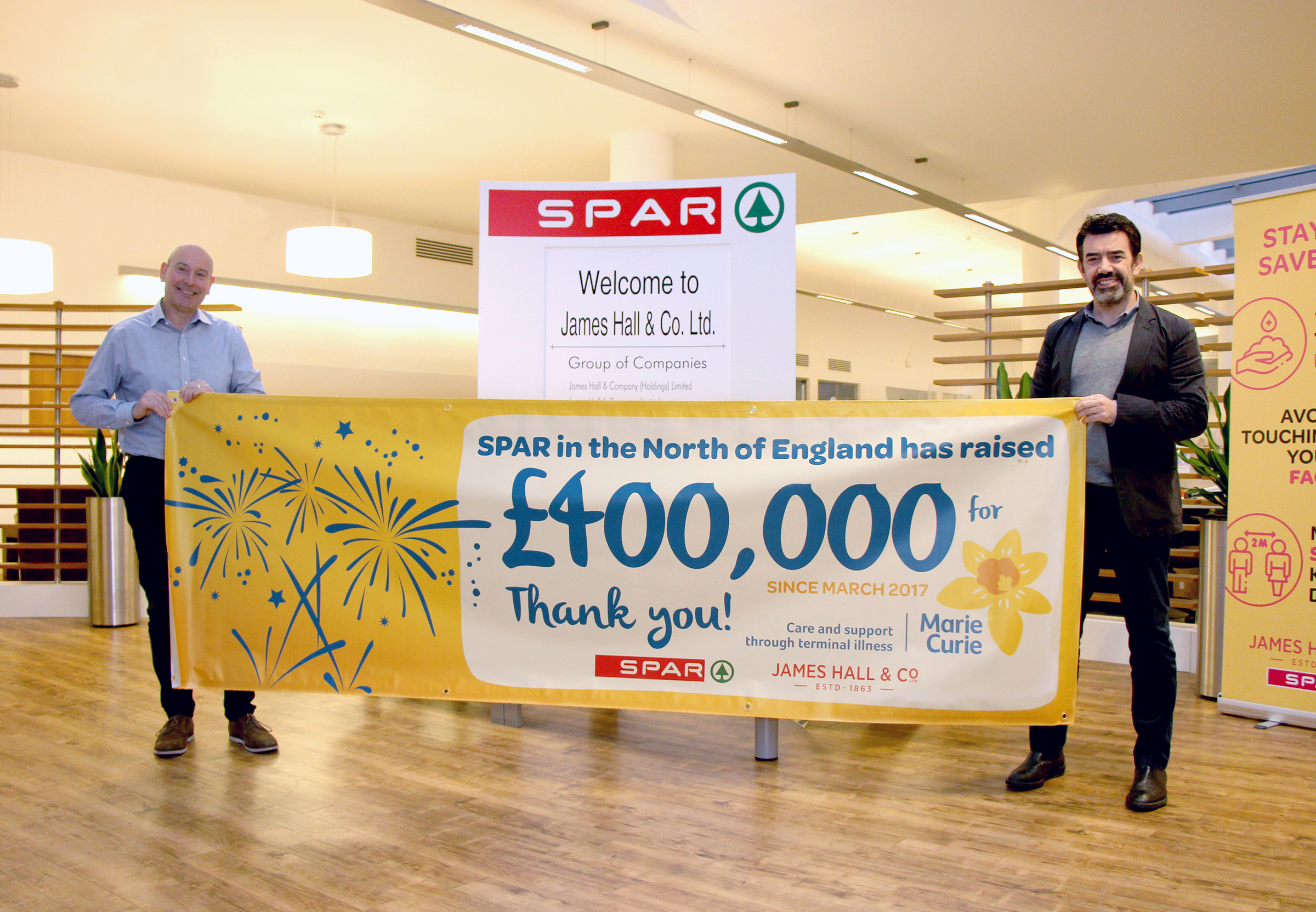 SPAR wholesaler raises £400K for Marie Curie