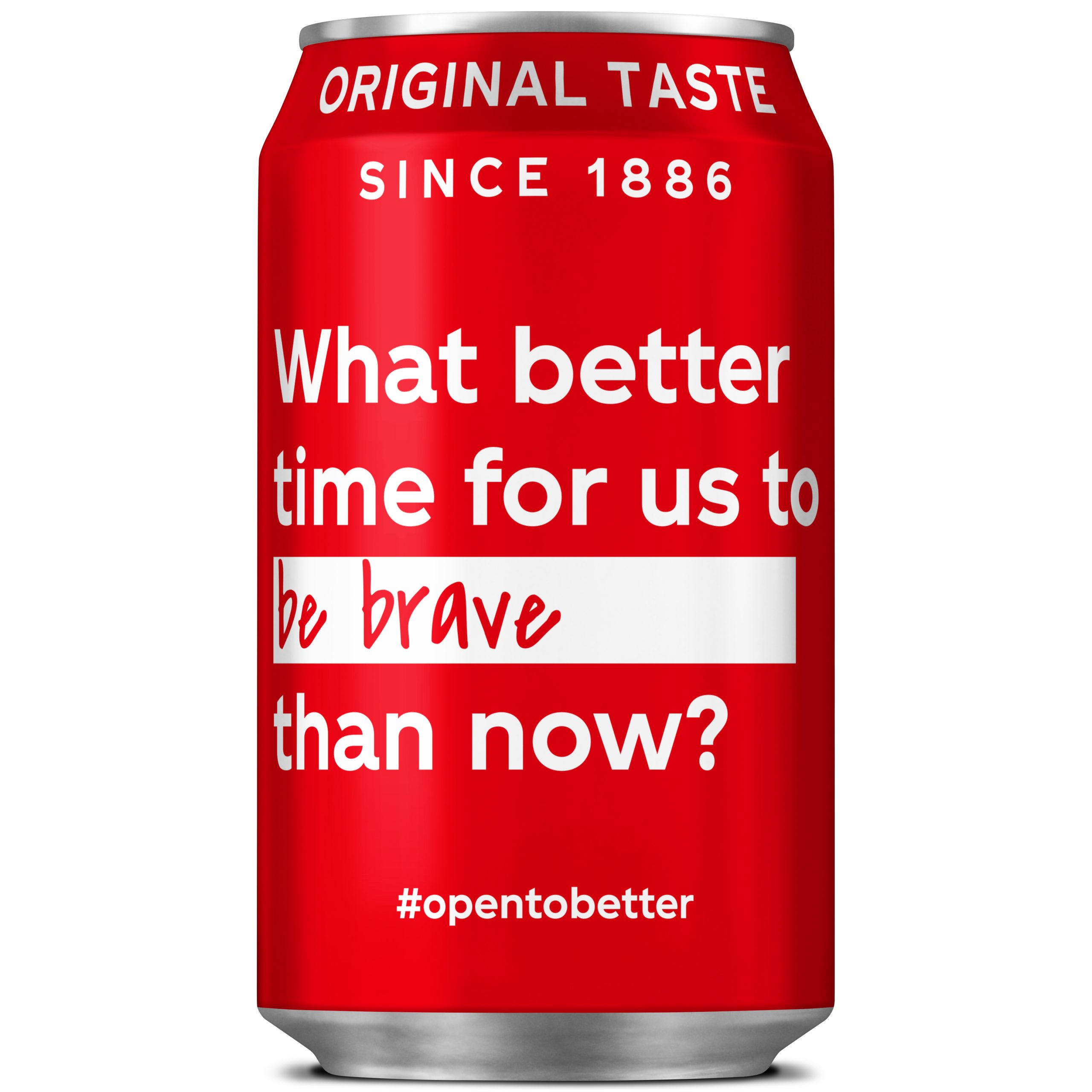 Coca-Cola (temporarily) replaces its iconic front-of-pack logo