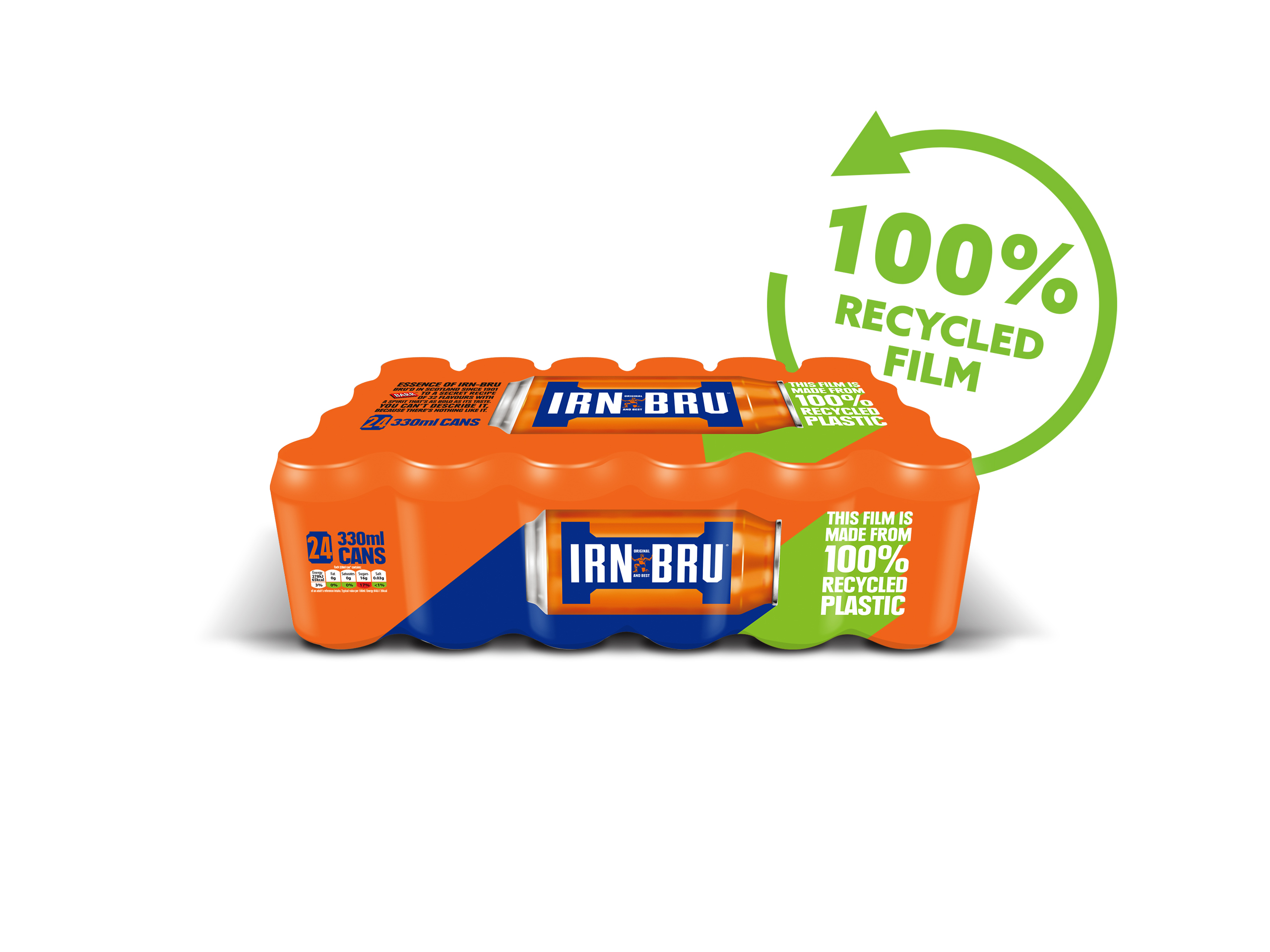 IRN-BRU maker announces new 100% recycled wrap