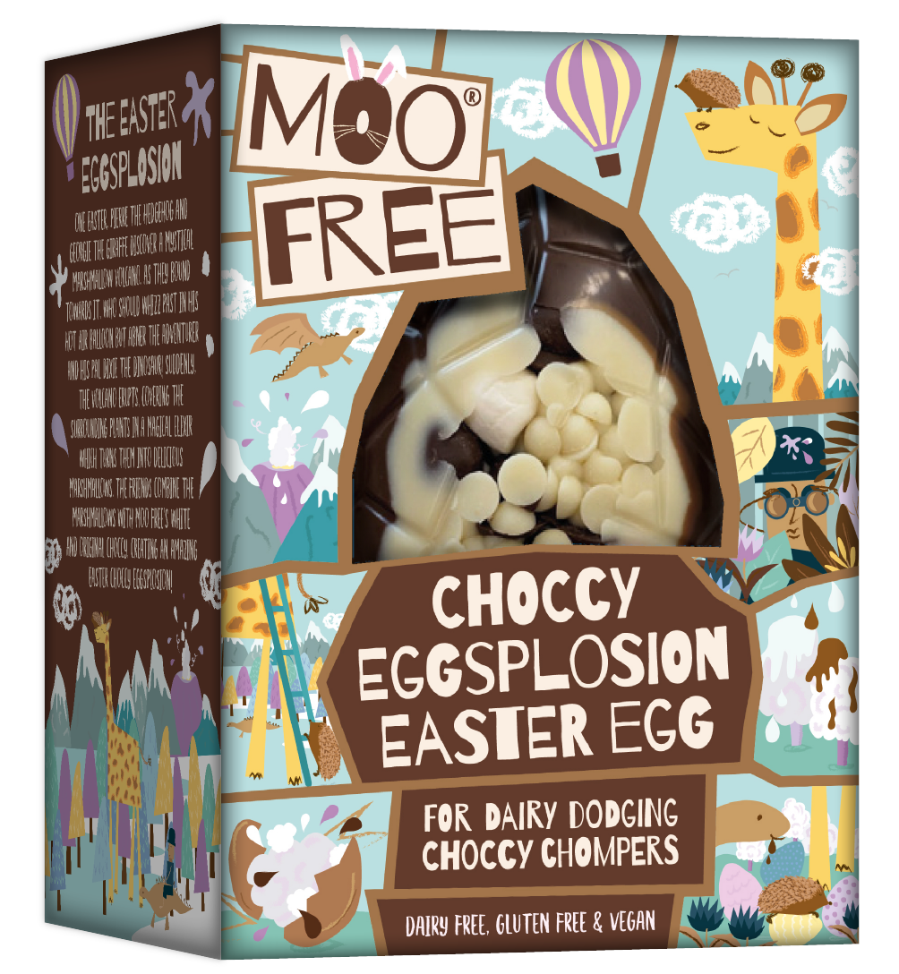 Moo Free extends best-selling Easter range with  Choccy Eggsplosion
