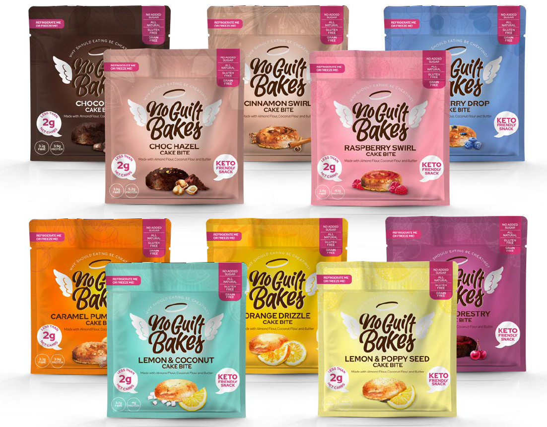 Keto-friendly No Guilt Bakes launches 6-strong on-the-go cakes range