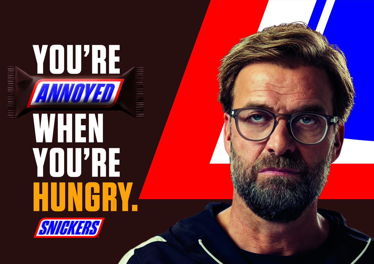 Snickers ropes in Jürgen Klopp for new campaign