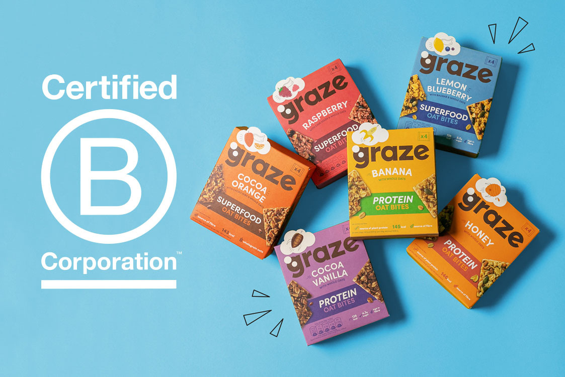 graze adds healthy victory in B-Corp accreditation