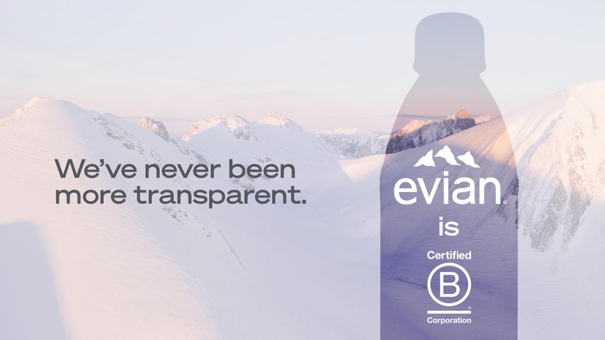 Evian announces B Corp certification