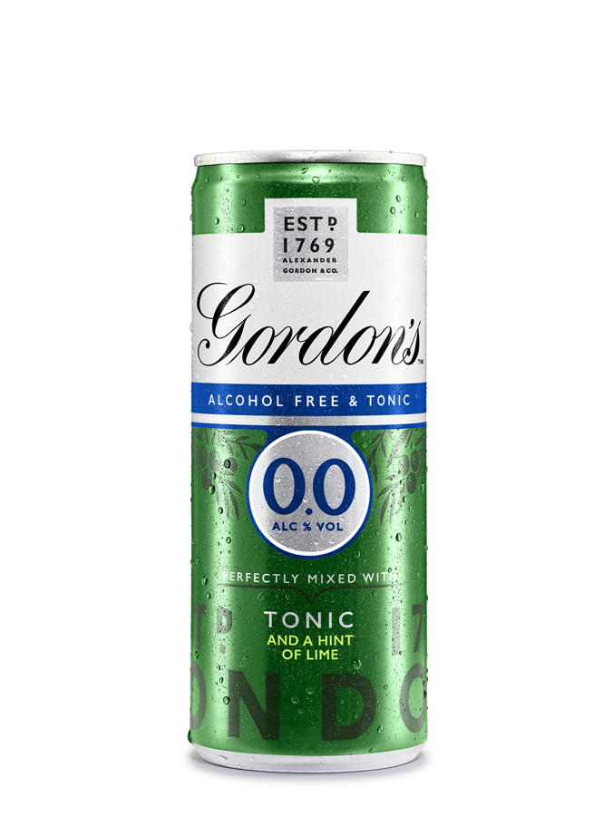 Gordon’s 0.0% unveils premixed can