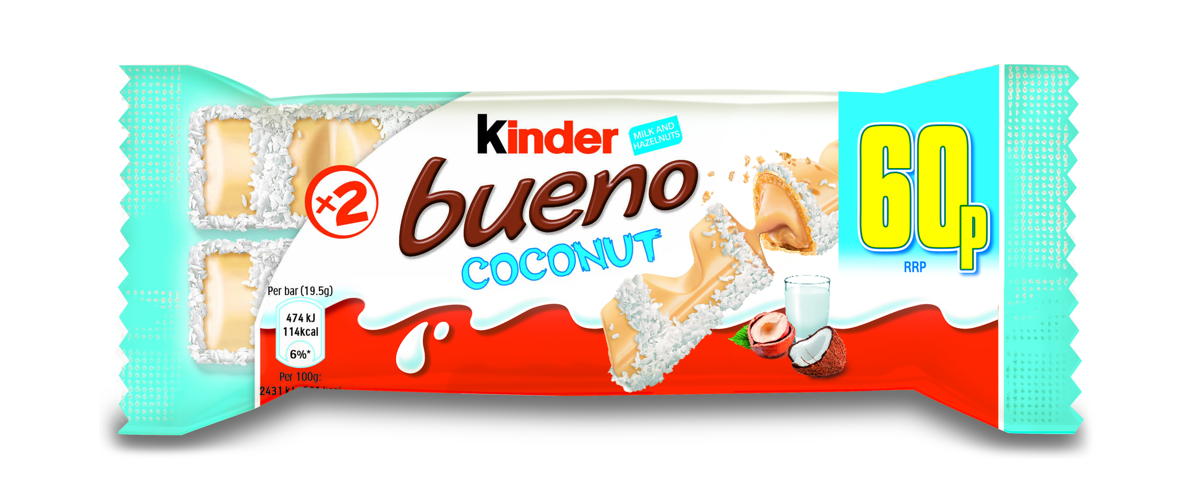 Ferrero brings back limited edition Kinder Bueno Coconut