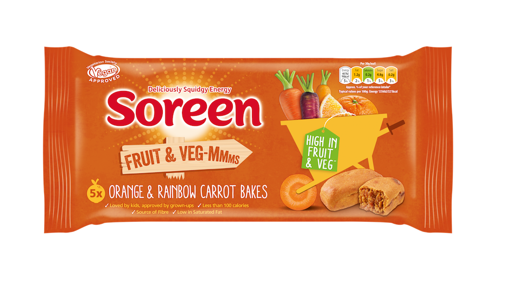 Soreen launches new Fruit & Veg-Mmms range for kids