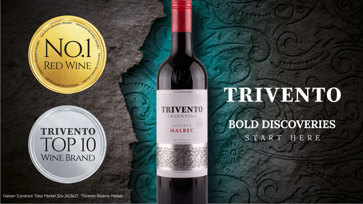 Trivento enters Top 10 Wine Brands; Reserve Malbec takes #1-spot