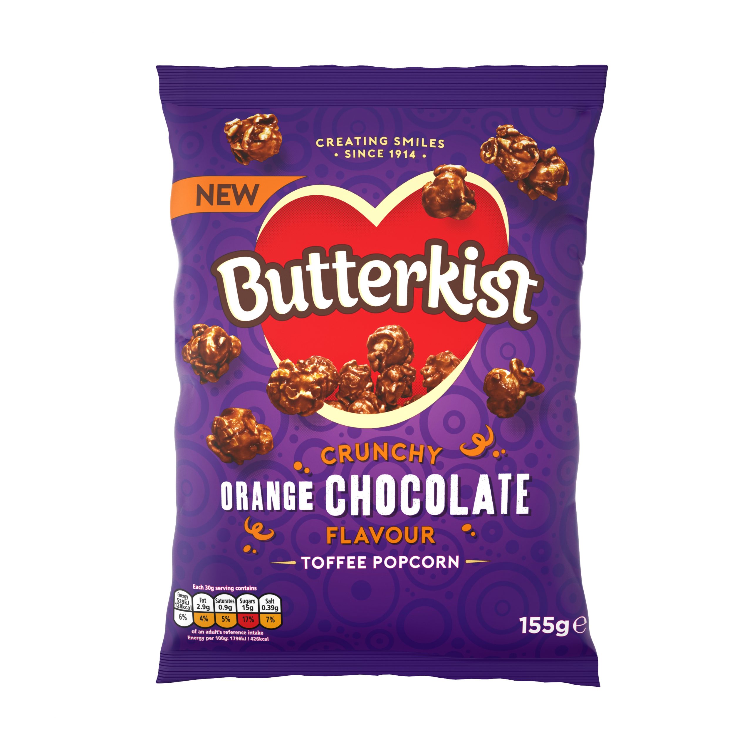 Butterkist popcorn adds new orange chocolate flavour
