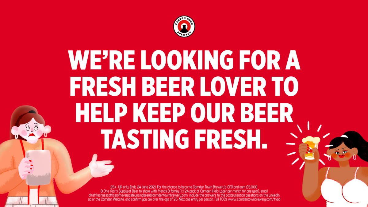Camden Town Brewery looks for Chief Freshness Officer