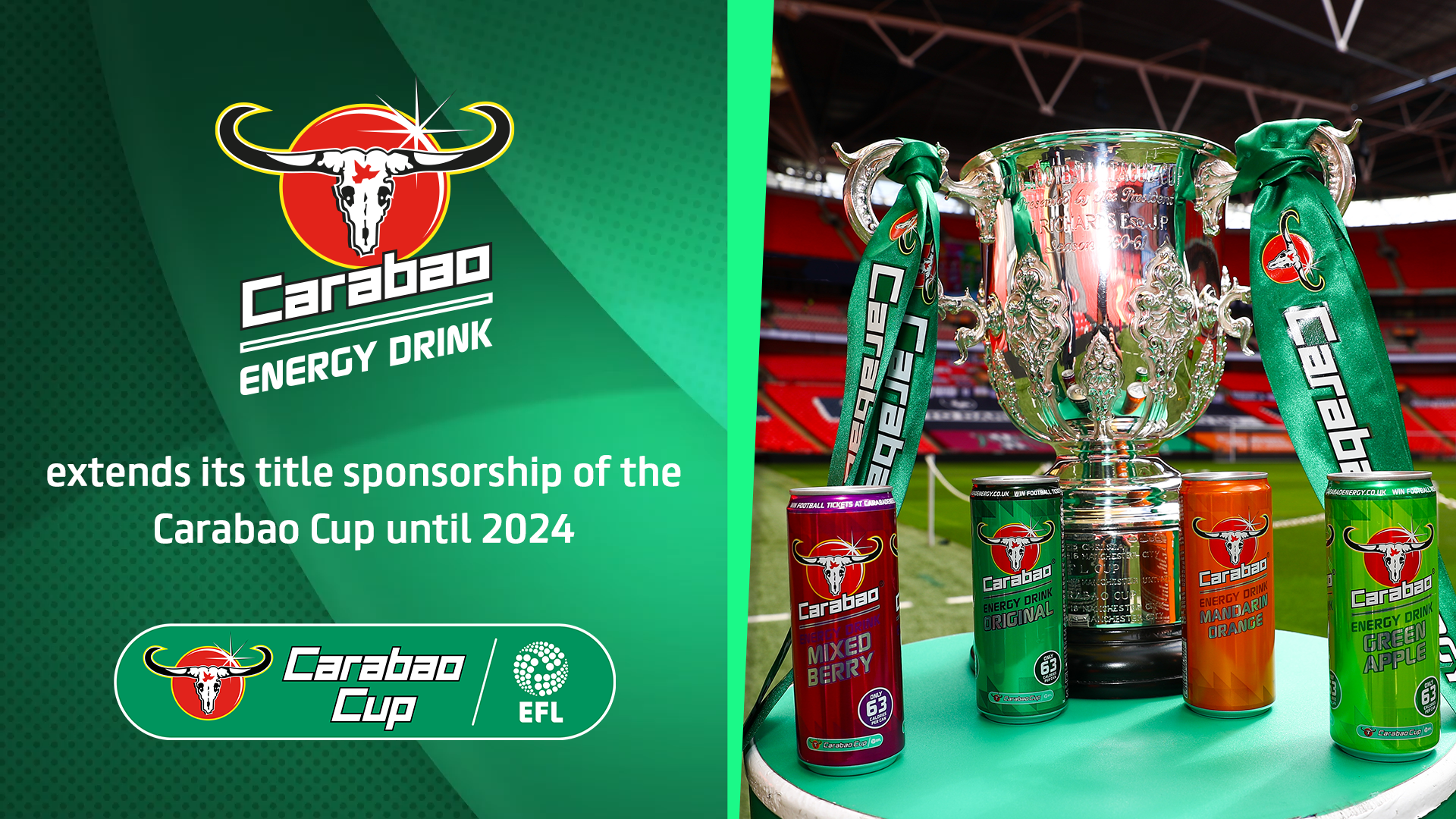 Carabao Energy Drink announces Carabao Cup Partnership extension
