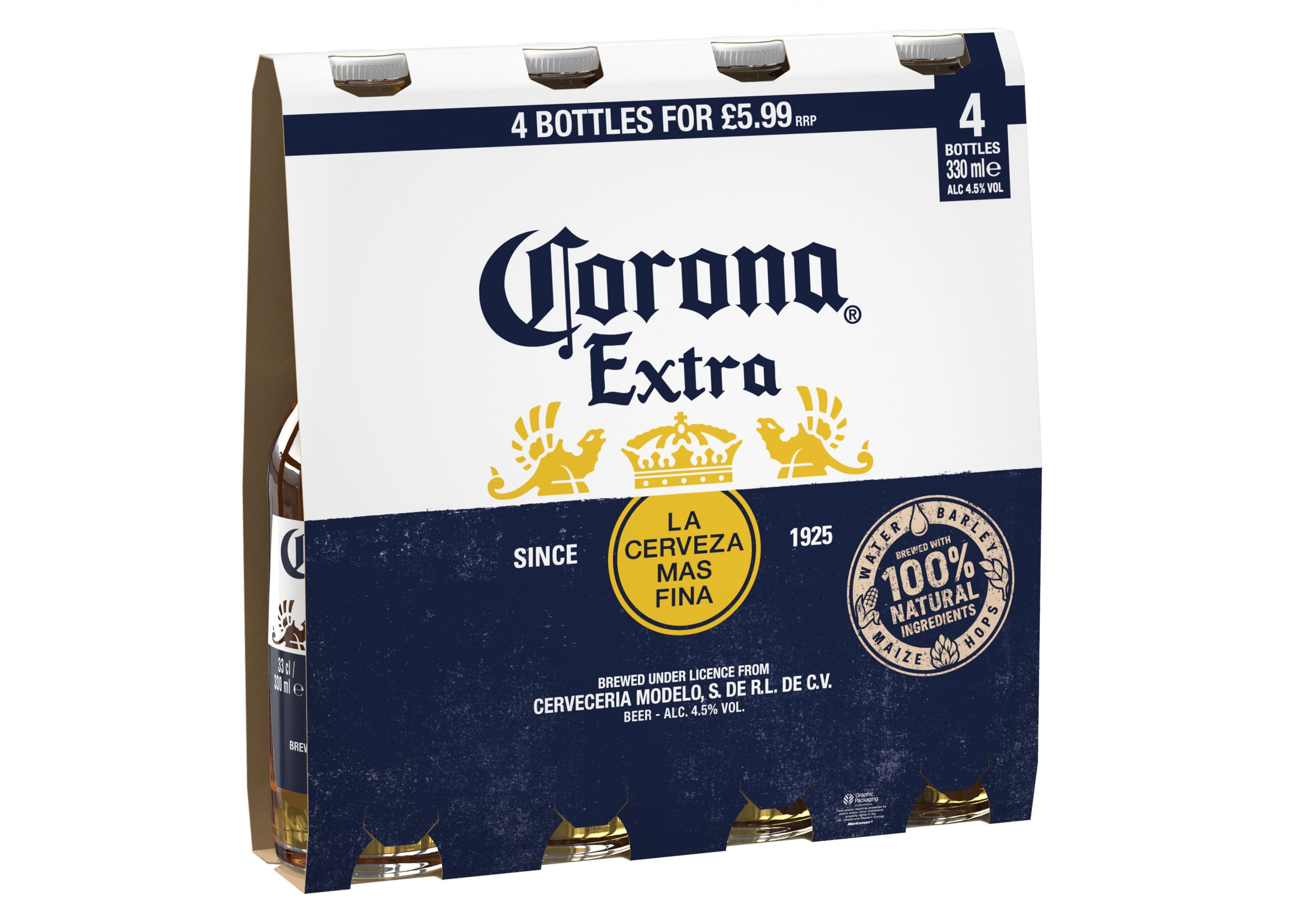 Corona launches first premium price-marked packs