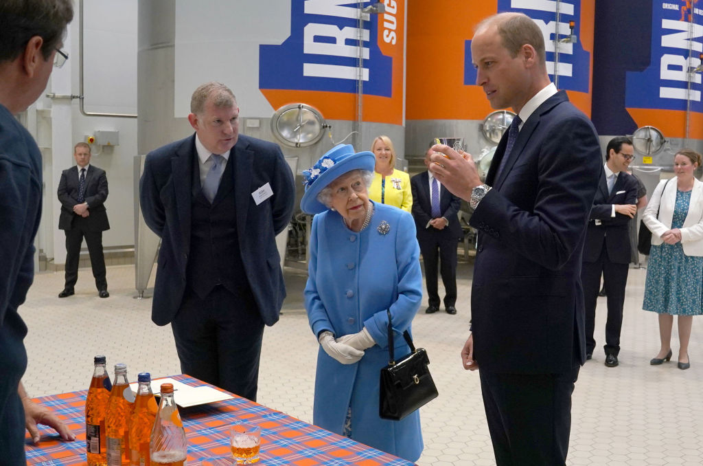 Prince William tastes the ‘girders’ as Queen pays visit to Irn-Bru factory