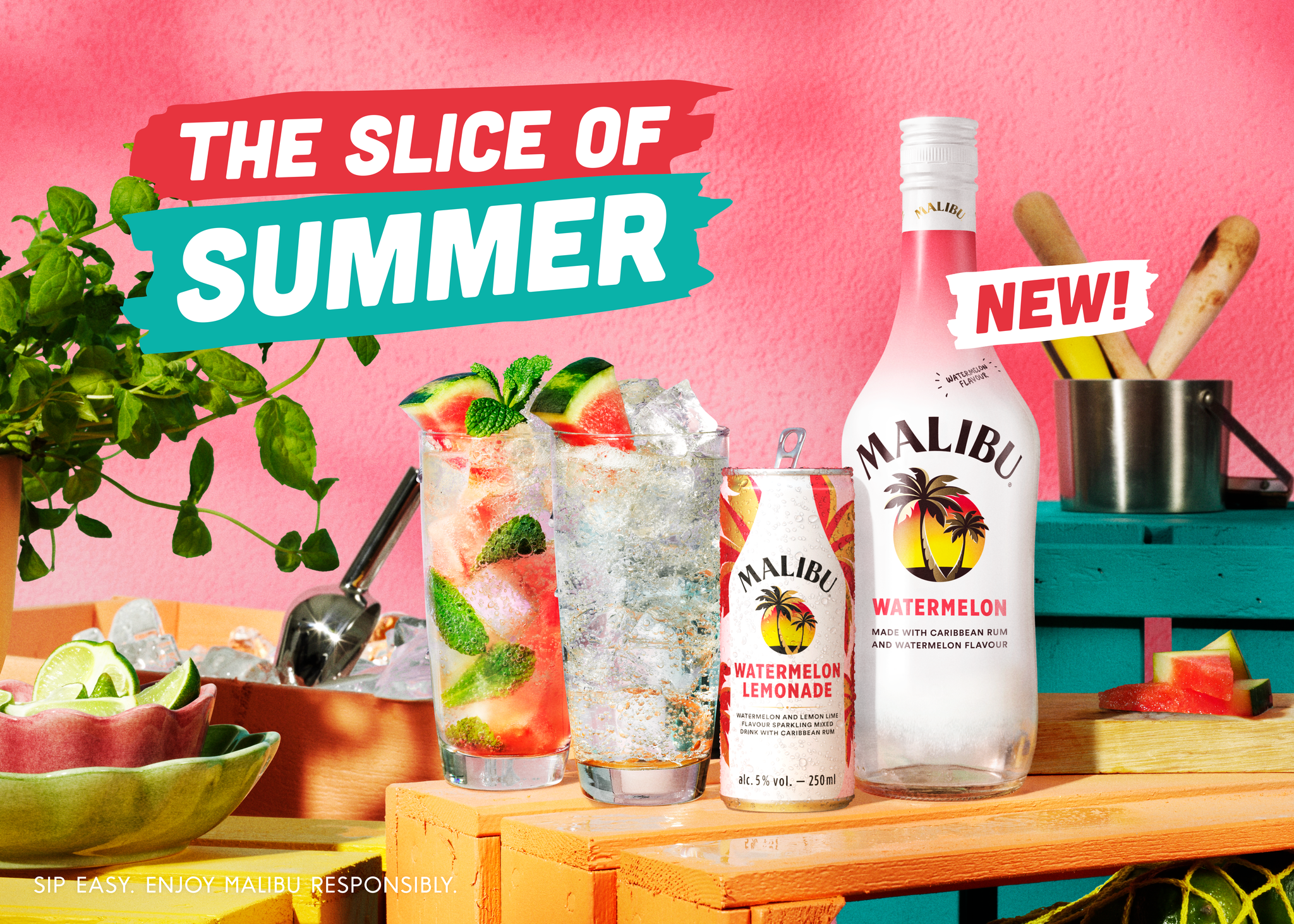 Malibu announces new Watermelon bottle and Watermelon Lemonade  RTD